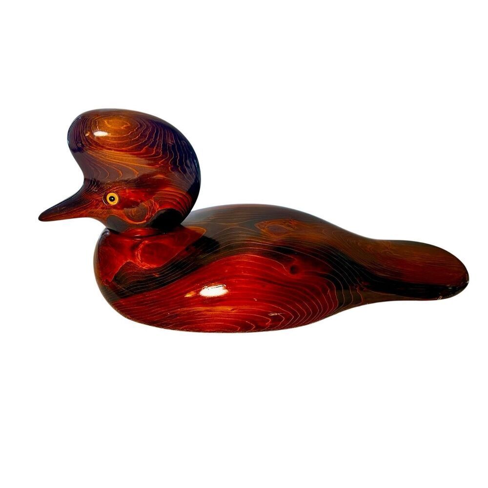 *VERY RARE* Ducks Unlimited Valarie Bundy 1989 Special Edition 1990 Wooden Decoy - Picture 3 of 13